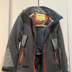 Liquid Womens Gray Snowboard Jacket (XS)